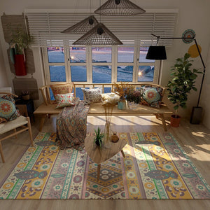 Bohemian Style Carpets for Living Room Morocco Bedroom Decor Carpet Persian Large Area Rugs Lounge Rug Home Non-slip Floor Mat acacuss