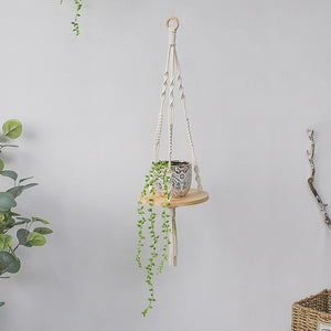 Bohemian Wall Decoration Shelf Hand-woven Tapestry Storage Rack Home Living Room Decoration acacuss