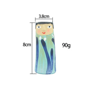 Boho Family Face Resin Dried Flower Vase Ornament acacuss