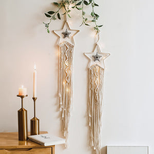 Boho Moon Star Dream Catcher White Large Dreamcatchers For Wedding Decoration Home Decor Girls Kids Nursery Room Decoration Gift acacuss