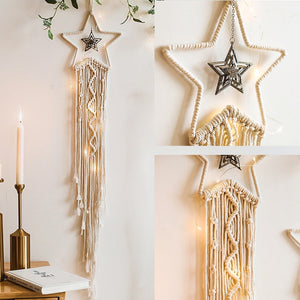 Boho Moon Star Dream Catcher White Large Dreamcatchers For Wedding Decoration Home Decor Girls Kids Nursery Room Decoration Gift acacuss