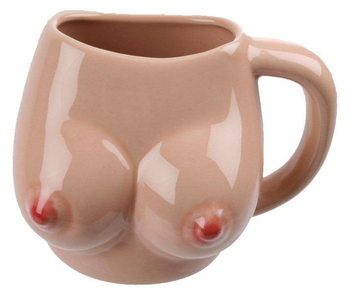 Boob Mug - Ceramic Breast shaped coffee Mug acacuss