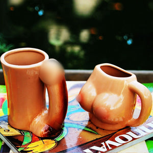Boob Mug - Ceramic Breast shaped coffee Mug acacuss
