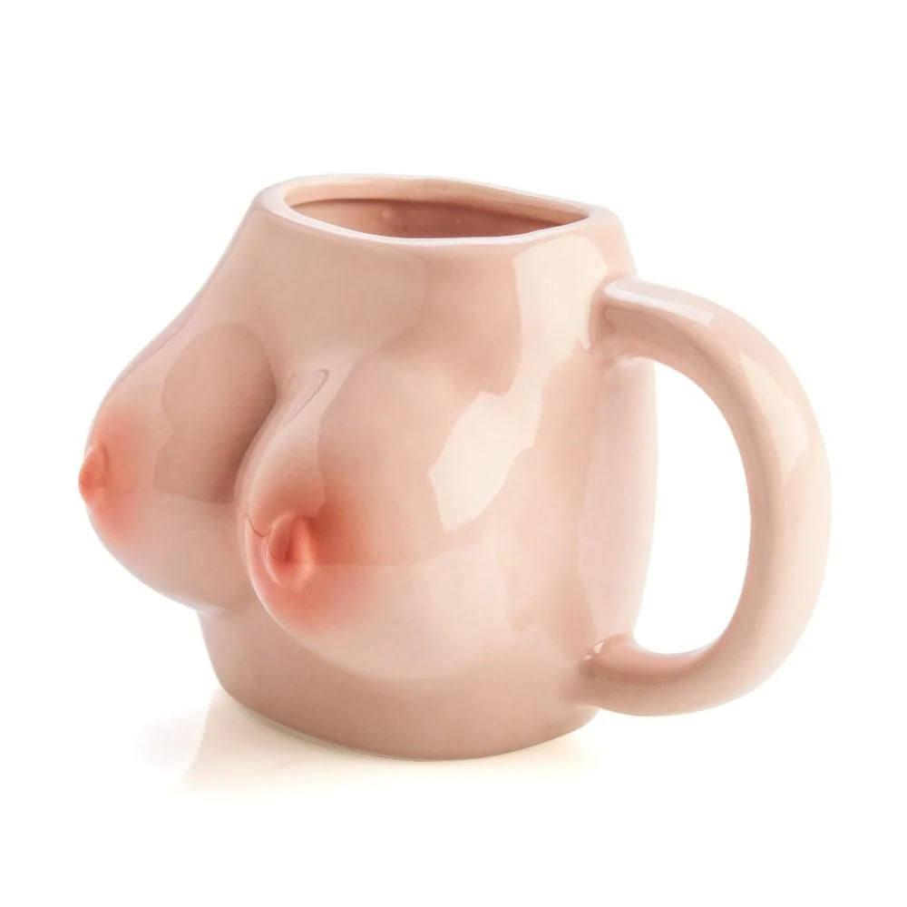 Boob Mug - Ceramic Breast shaped coffee Mug acacuss