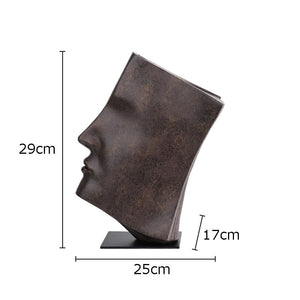 Book Face Figures Sculpture Abstract Art Resin Crafts Desk Decoration Ornaments Character Statue Artwork Modern Home Decor acacuss