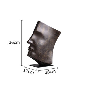 Book Face Figures Sculpture Abstract Art Resin Crafts Desk Decoration Ornaments Character Statue Artwork Modern Home Decor acacuss