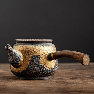Bronze ceramic kyusu vintage chinese ceramic tea pot drinkware 230ml acacuss