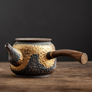 Bronze ceramic kyusu vintage chinese ceramic tea pot drinkware 230ml acacuss