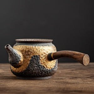 Bronze ceramic kyusu vintage chinese ceramic tea pot drinkware 230ml acacuss