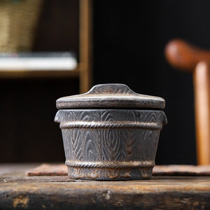 Brown kitchen canisters acacuss