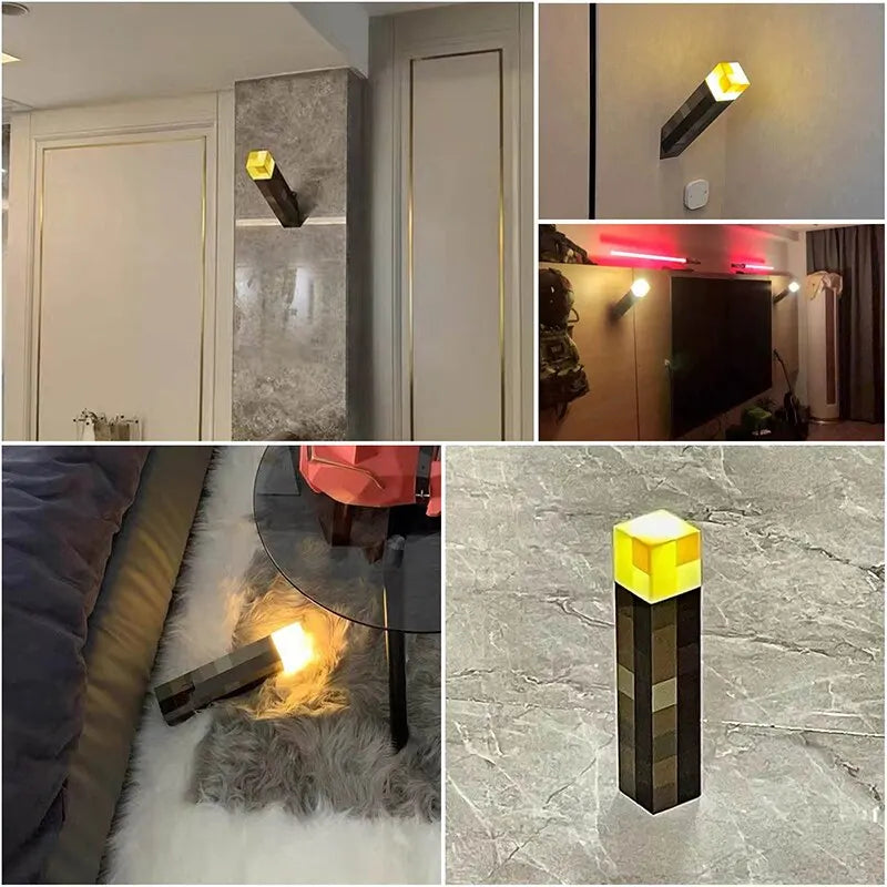 Brownstone Flashlight Torch Lamp Bedroom Decorative Light LED Night Light USB Charging with Buckle 11inch Children Gift acacuss