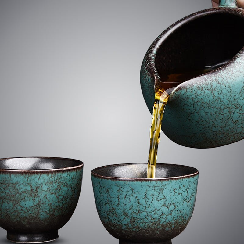 Bubble Turkish Chinese Tea Set Accessories Mugs Maker Afternoon Gaiwan Service Tea Set Cutlery Taza Mate Kitchen Sets YX50TS acacuss