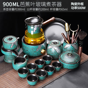 Bubble Turkish Chinese Tea Set Accessories Mugs Maker Afternoon Gaiwan Service Tea Set Cutlery Taza Mate Kitchen Sets YX50TS acacuss