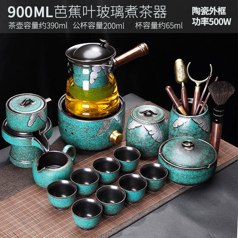 Bubble Turkish Chinese Tea Set Accessories Mugs Maker Afternoon Gaiwan Service Tea Set Cutlery Taza Mate Kitchen Sets YX50TS acacuss
