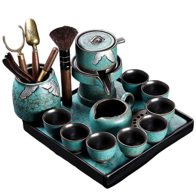 Bubble Turkish Chinese Tea Set Accessories Mugs Maker Afternoon Gaiwan Service Tea Set Cutlery Taza Mate Kitchen Sets YX50TS acacuss