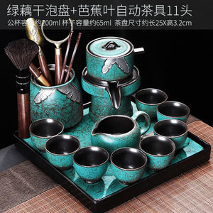 Bubble Turkish Chinese Tea Set Accessories Mugs Maker Afternoon Gaiwan Service Tea Set Cutlery Taza Mate Kitchen Sets YX50TS acacuss
