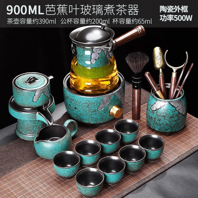Bubble Turkish Chinese Tea Set Accessories Mugs Maker Afternoon Gaiwan Service Tea Set Cutlery Taza Mate Kitchen Sets YX50TS acacuss