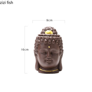 Buddha Ceramic Tea Jar Tea Caddy Storage Tank Sealed Tank Tea Container Candy Jar Food Organizer Tea Box Storage Box Tea Can acacuss