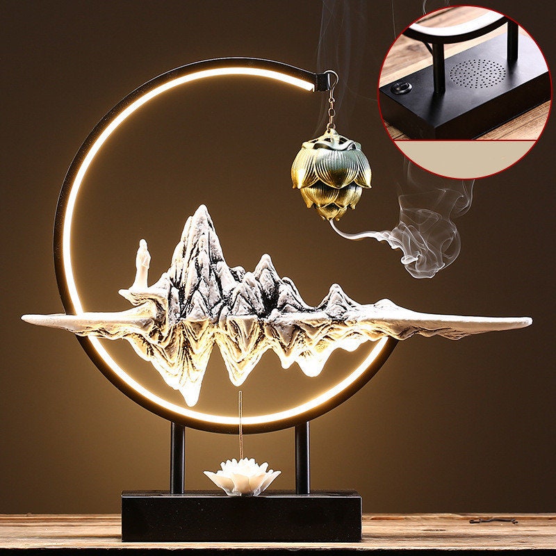 Buddha Decoration Ceramic Burner Handmade Hanging Indoor Incense Backflow acacuss