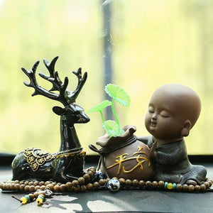 Buddha Home Decoration Elk Waterfall Backflow Incense Burner acacuss