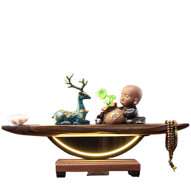 Buddha Home Decoration Elk Waterfall Backflow Incense Burner acacuss