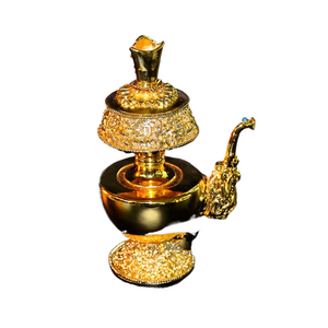 Buddhist Supplies Tibetan Gold Gilt Ben Pakistan Pot Handmade Water Bottle Water Supply Cup Trumpet acacuss