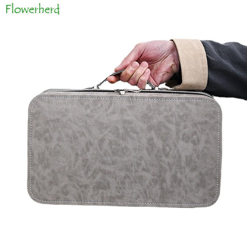 Business Gift Tea Set Sheep Grease Jade Ceramic Teaware Kung Fu Tea Set Travel Bag Tea Tray Tea Towel Tea Clip Set of Tea Set acacuss