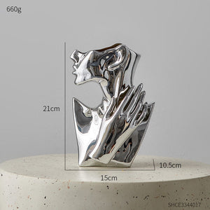 Bust Vase for Dried Flowers Vases Designed for Living Room Decor Office Decoration Decorative Luxury Interior Body Flower Pots acacuss
