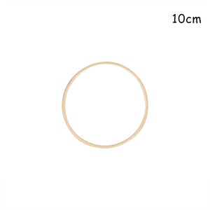 CYUAN 10-40cm Metal Hoops Home Door Hanging Gold Iron Metal Ring Wreath Wall Hanging Ornament Spring Wedding Party Decoration acacuss