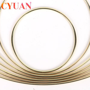 CYUAN 10-40cm Metal Hoops Home Door Hanging Gold Iron Metal Ring Wreath Wall Hanging Ornament Spring Wedding Party Decoration acacuss
