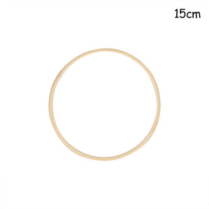 CYUAN 10-40cm Metal Hoops Home Door Hanging Gold Iron Metal Ring Wreath Wall Hanging Ornament Spring Wedding Party Decoration acacuss