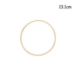 CYUAN 10-40cm Metal Hoops Home Door Hanging Gold Iron Metal Ring Wreath Wall Hanging Ornament Spring Wedding Party Decoration acacuss