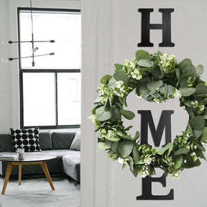 CYUAN Eucalyptus Wreath Flowers Gifts Diy Christmas Creative Artificial Garland Hanging Pendants Wedding Decoration Home Party acacuss