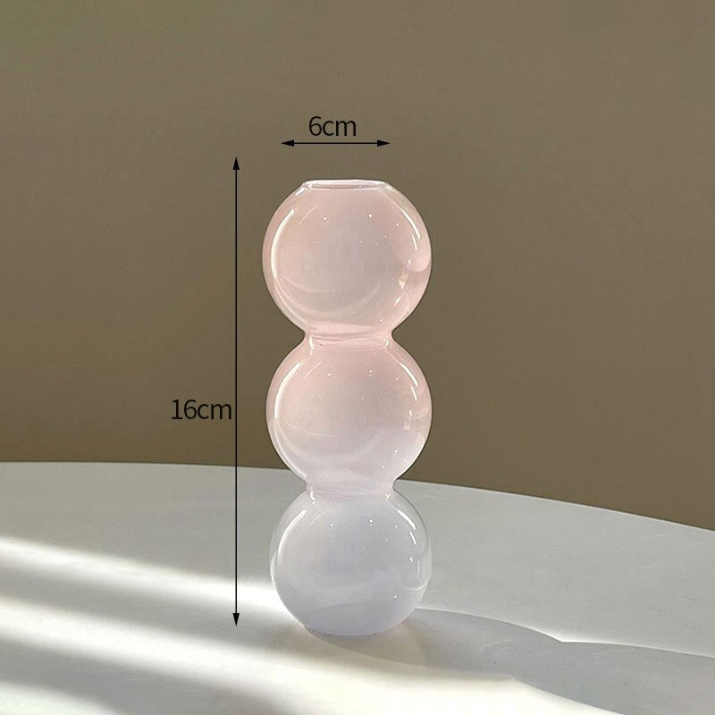 Cactus Glass Vase for Desk Decoration Transparent Glass Vase Hydroponics Plant Modern Decorative Vases Crafts Living Room Decor acacuss