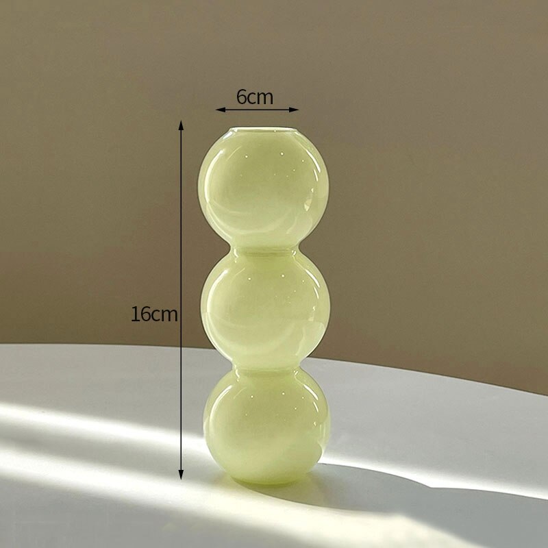 Cactus Glass Vase for Desk Decoration Transparent Glass Vase Hydroponics Plant Modern Decorative Vases Crafts Living Room Decor acacuss