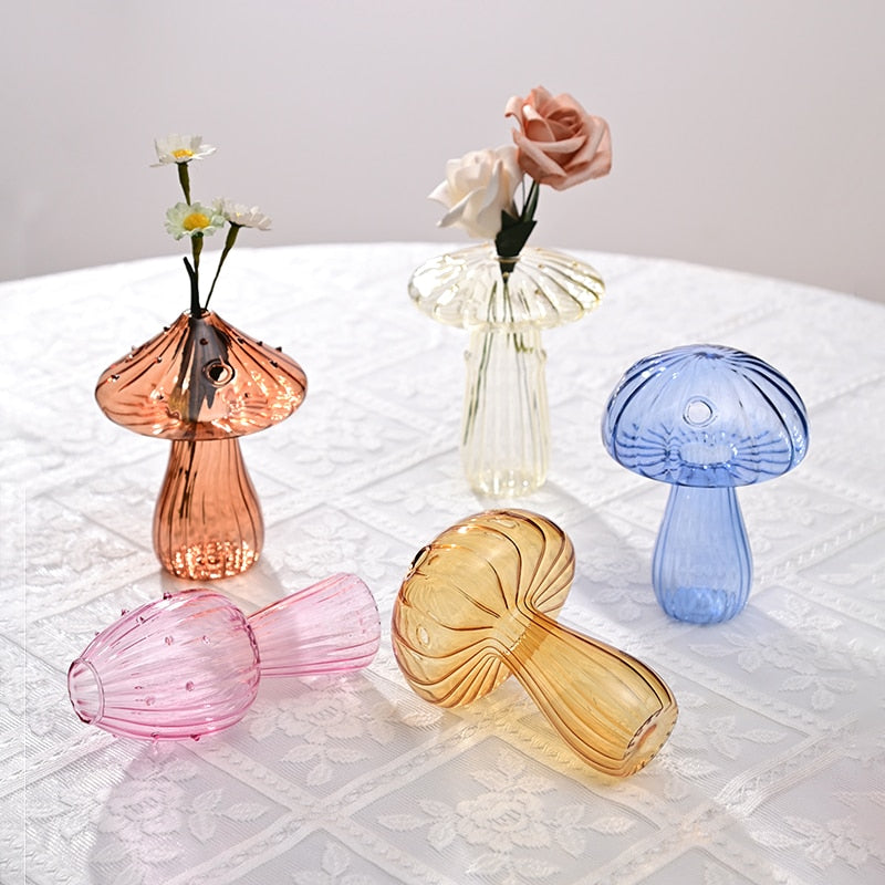 Cactus Glass Vase for Desk Decoration Transparent Glass Vase Hydroponics Plant Modern Decorative Vases Crafts Living Room Decor acacuss