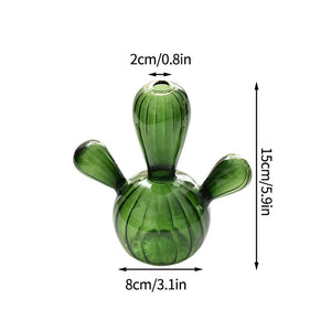 Cactus Glass Vase for Desk Decoration Transparent Glass Vase Hydroponics Plant Modern Decorative Vases Crafts Living Room Decor acacuss
