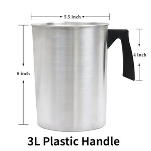 Candle Making Pouring Pot 32oz Double Boiler Wax Melting Pot 304 Stainless Steel Pitcher with Heat-Resistant Handle acacuss