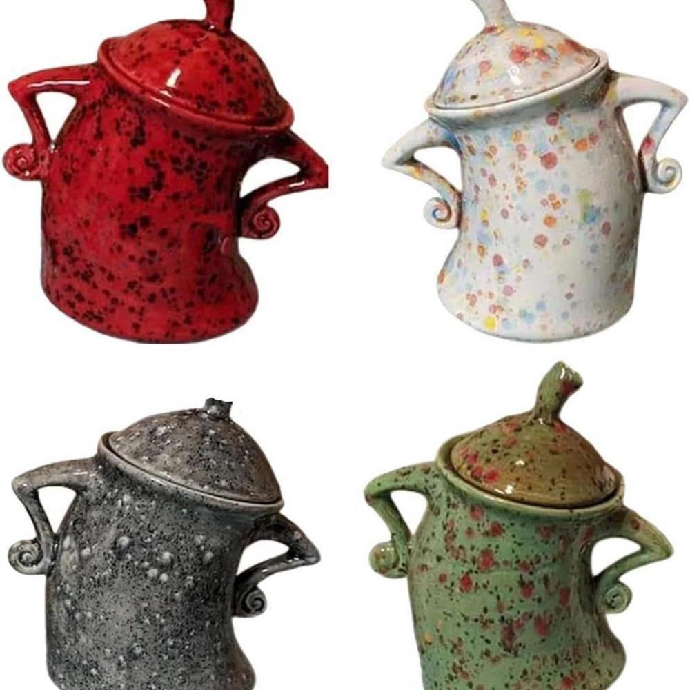 2023 New Canister with Attitude Resin Kitchen Storage Jar with Sealing Cover Creative Decoration Home Ornament Crafts acacuss