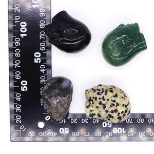 Cartoon Anime Kawaii Avatar Elf Skull Figures Natural Crystals and Stone Alien Statue Home Decor Halloween Gift For Kids acacuss