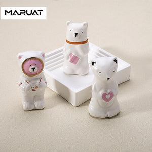 Cartoon Furniture Handles Animal Drawer Knob Ceramic Drawer Knobs Handles for Cabinets and Drawer Lion Panda Fox Children Handle acacuss