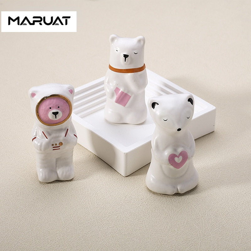 Cartoon Furniture Handles Animal Drawer Knob Ceramic Drawer Knobs Handles for Cabinets and Drawer Lion Panda Fox Children Handle acacuss