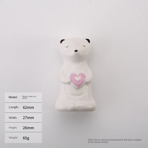 Cartoon Furniture Handles Animal Drawer Knob Ceramic Drawer Knobs Handles for Cabinets and Drawer Lion Panda Fox Children Handle acacuss