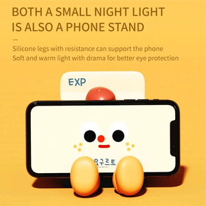 Cartoon LED Nightlights Milk Box Touch Sensor Timing Night Light USB Rechargeable Silicone For Children Bedroom Decoration acacuss