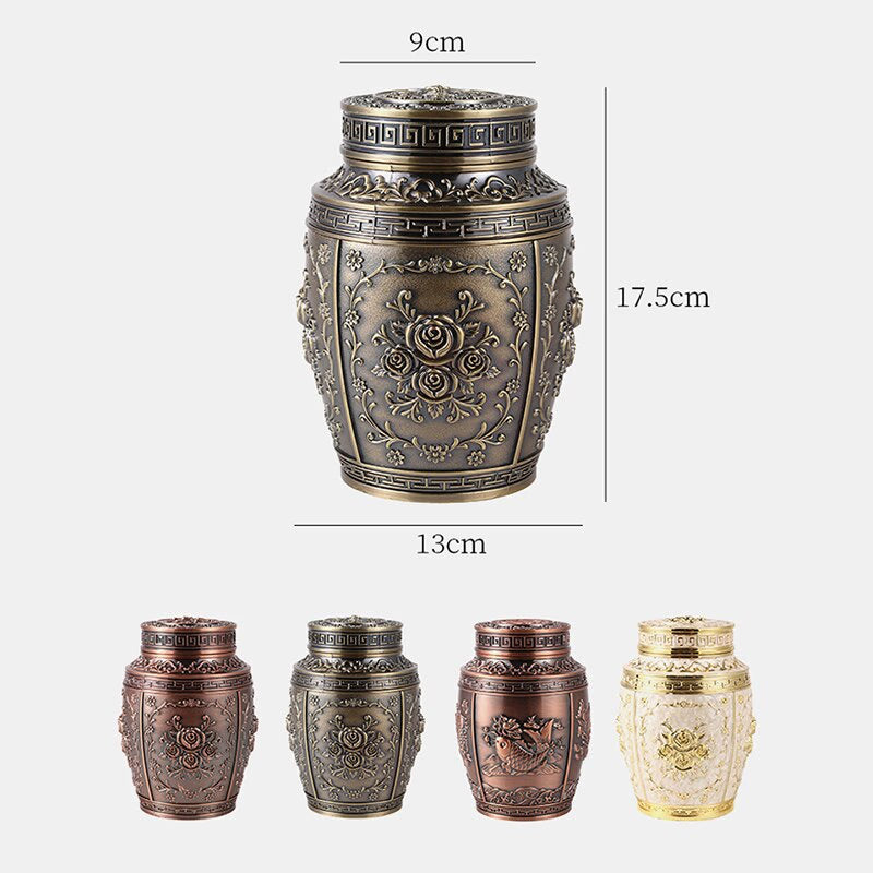 Carved Tea Pot Pet Commemorative Cremation Ashes Funeral Container Coffin Box Pet Urns acacuss