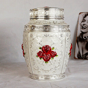 Carved Tea Pot Pet Commemorative Cremation Ashes Funeral Container Coffin Box Pet Urns acacuss