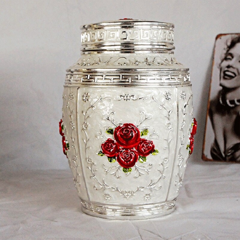 Carved Tea Pot Pet Commemorative Cremation Ashes Funeral Container Coffin Box Pet Urns acacuss