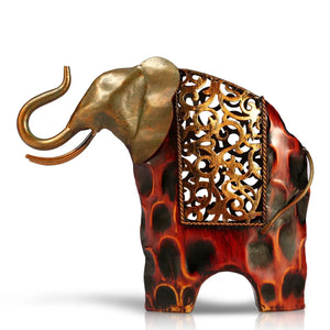 Carved iron art elephant Metal animal sculpture  Home furnishing Articles Handicrafts acacuss
