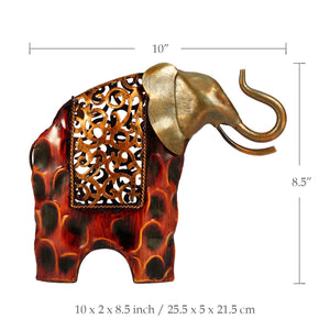 Carved iron art elephant   Metal animal sculpture Home furnishing Articles  Handicrafts acacuss