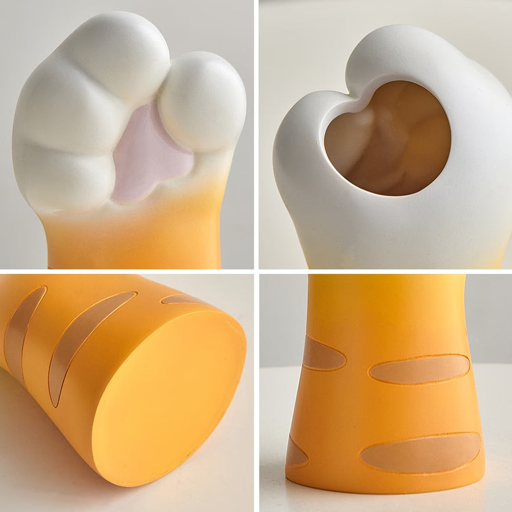 Cat Claw Design Vase Aesthetic Room Decoration Home Flower Pot Modern Table Decorative Vases Creative Bookshelf Ornaments Cute acacuss